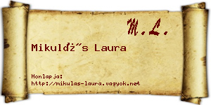Mikulás Laura névjegykártya